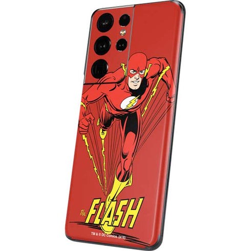 DC Comics The Flash Classic Action Pose Art Galaxy S21 Ultra 5G Skin